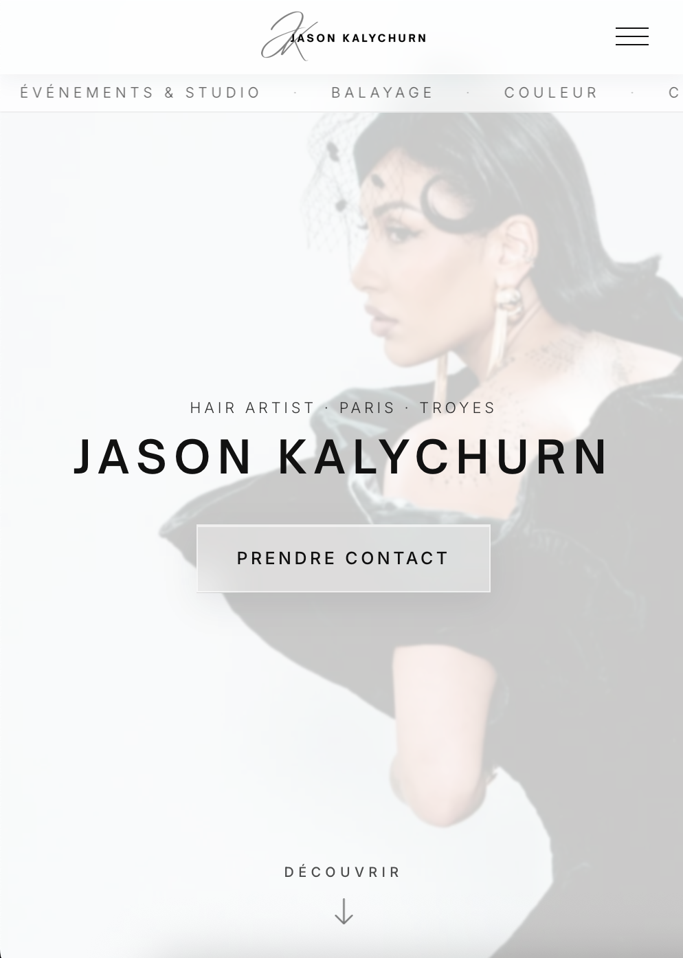 Jason Kalychurn — vue mobile